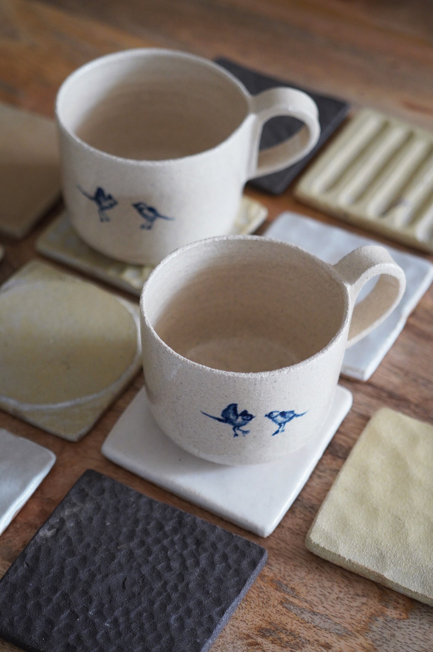 Taza blue bird - blanca